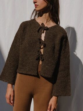 Jaggery London Dark Oak Cardigan